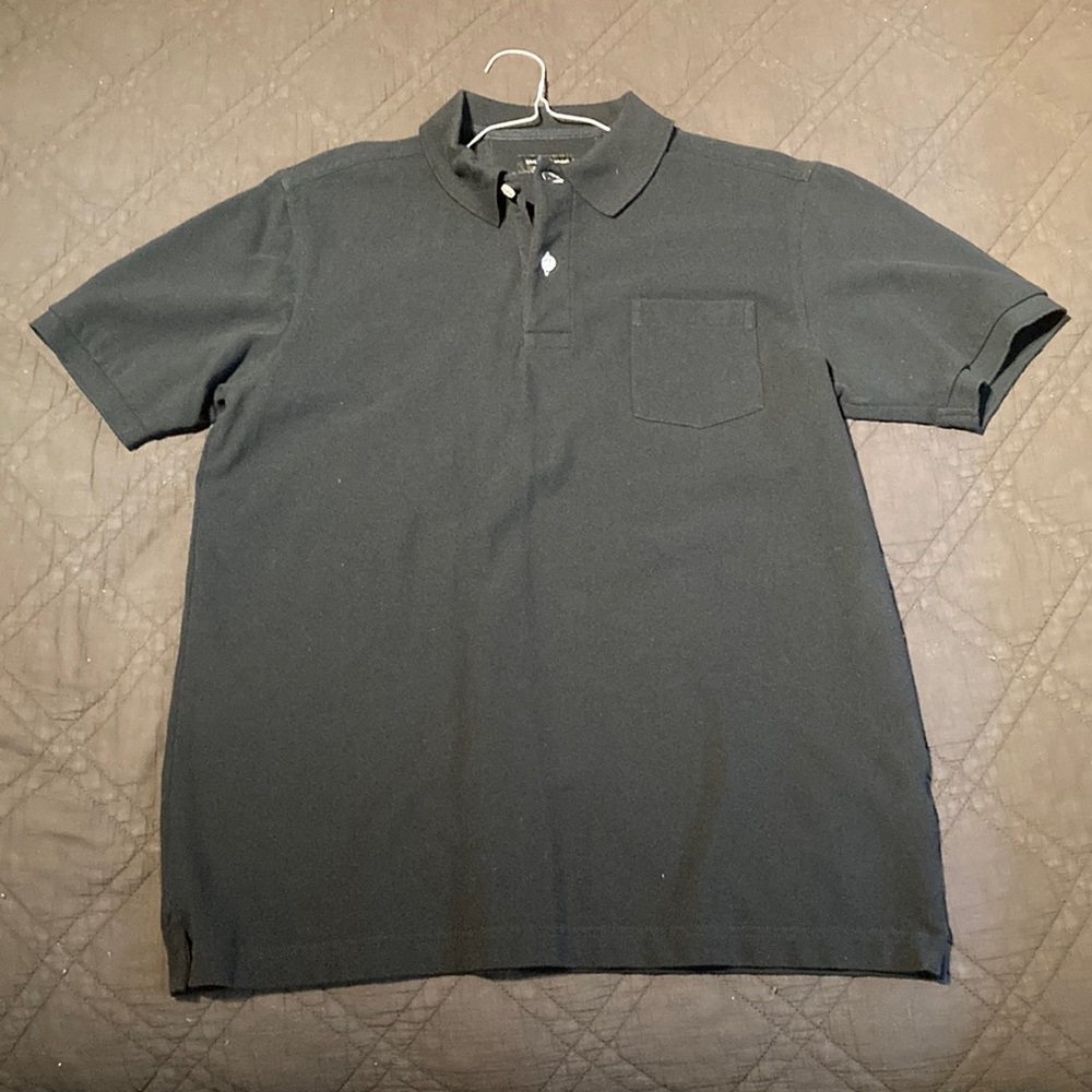 Custom Black Polo with Pocket